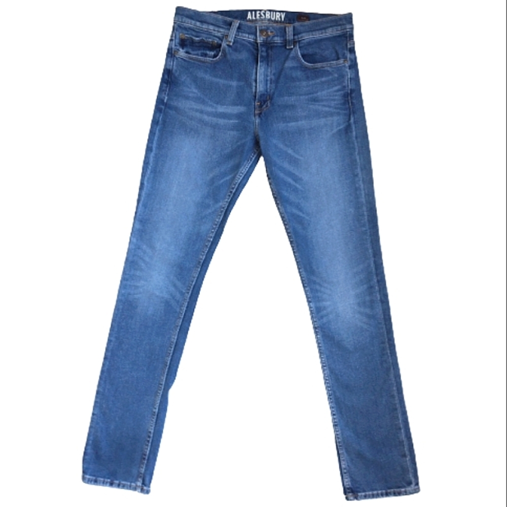 ALESBURY Slim Fit Medium Wash Unisex Size 31x34